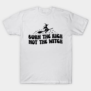 Burn the rich not the witch T-Shirt